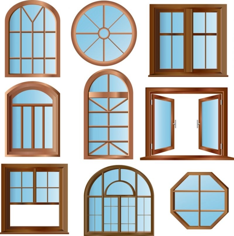 Из лиственницы можно сделать окно любой формы.